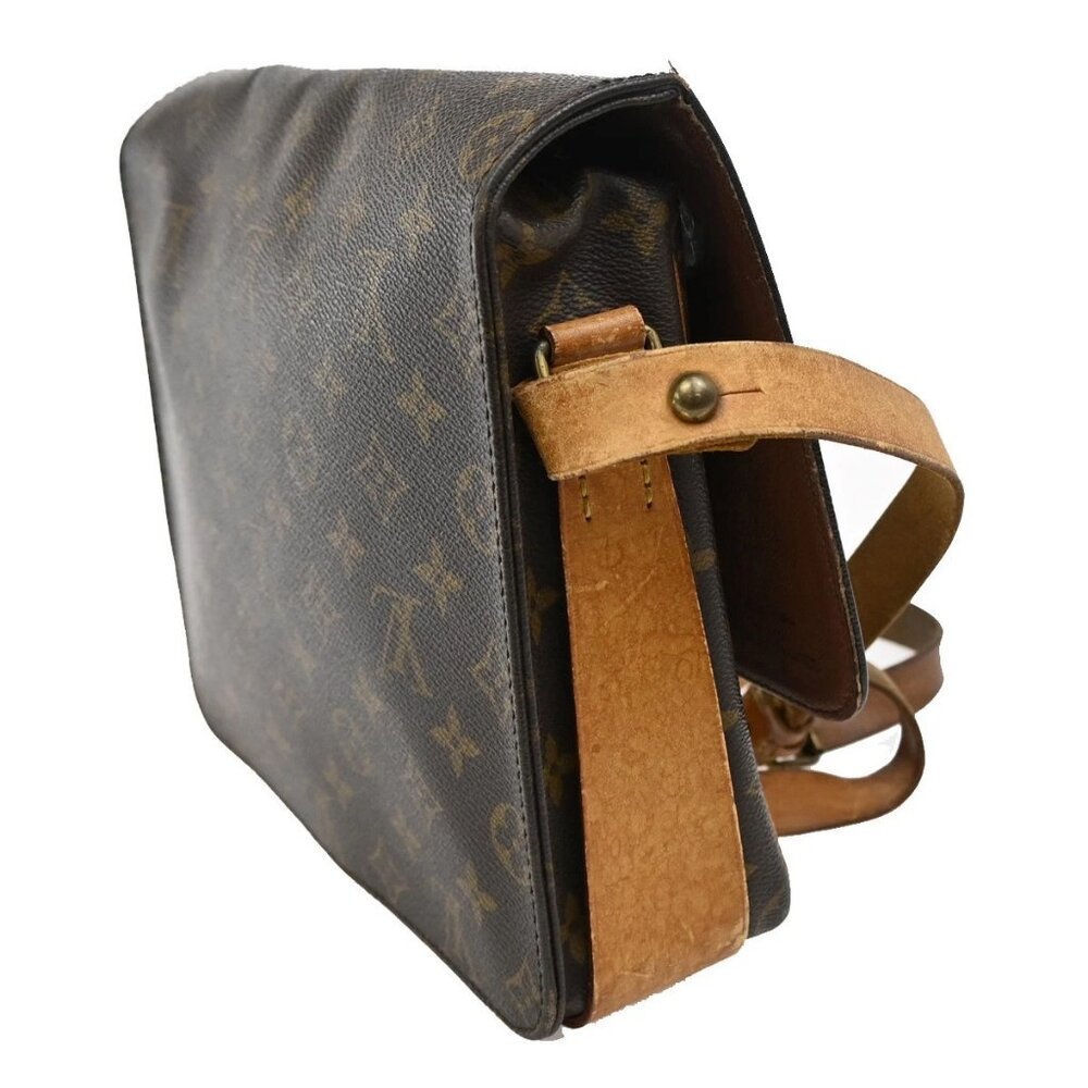 LOUIS VUITTON Cartouchiere MM Shoulder Bag Monogram Leather Brown M51253 69EF874 - Picture 4 of 16